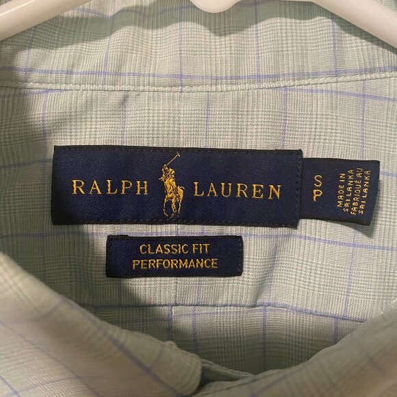 Men's Ralph Lauren Performance Classic Fit Mint Green Button Down Size Small - Picture 5 of 8